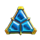 tomb of gold reimagined blue scatter symbol icon