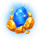 triple nugget trail hold and win scatter collect symbol icon