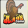 turkey time scatter symbol icon