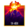volcano explosive scatter symbol icon
