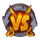 wild duel scatter symbol icon