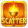 winter trophy hold and win scatter symbol icon