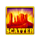 wolf gold scatter symbol icon