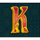 10000 wonders big bang letter k symbol icon