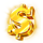 10000 x gold symbol icon