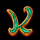 1001 spins k symbol icon