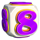 100 bulky dice 8 symbol icon