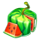 100 bulky fruits golden coins link watermelon2 symbol icon