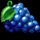 100 burning clover grape symbol icon