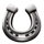100 happy seven horseshoe symbol icon