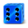 100 joker roll clover chance blue symbol icon