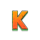 100 zombies k letter symbol icon