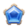 101 crystal skulls blue symbol icon