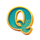 101 drums gold q symbol icon