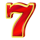 10 glossy hot seven symbol icon