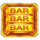10 golden fruits golden bar symbol icon