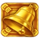 10 golden fruits golden bell symbol icon