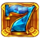 10 golden fruits golden bue seven symbol icon