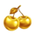10 golden fruits golden cherry symbol icon
