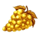 10 golden fruits golden grape symbol icon