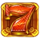 10 golden fruits golden red seven symbol icon