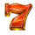 10 golden fruits red seven symbol icon