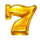 10 golden fruits yellow seven symbol icon
