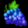 10 shining diamond grape symbol icon