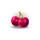 10 sparkling crown cherry symbol icon