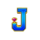 12 volt diamonds j symbol icon