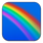1 drop rainbow symbol icon