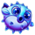 20 crazy octopus blue pufferfish symbol icon