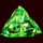 20 diamonds green stone symbol icon