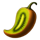 243 chili kiwi chili symbol icon