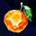 243 crystal fruits reversed orange symbol icon