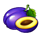 243 joker fruits plum symbol icon