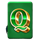24k gold tiger q symbol icon