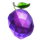 27 crystal fruits plum symbol icon