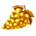 30 golden fruits golden grape symbol icon