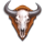3 buffalos fireshoe skull symbol icon