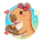 3 capybaras 1 symbol icon