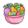3 capybaras veggies symbol icon