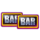 3 cash coins trinity 3x3 running wins bar symbol icon