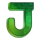 3 claws of fortune green j symbol icon