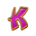 3 coin treasures k symbol icon