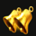 3 coins bell symbol icon