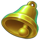 3 crown coins bell symbol icon