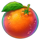 3 crown coins orange symbol icon