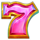 3 crown coins seven symbol icon