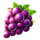 3 energy crowns purple grapes symbol icon